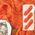 FEXIA 3 Pack Orange Fall Table Runner 35x120 Inches by FEXIA