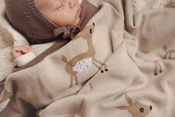 Knit Baby Swaddle Blanket - Image 4