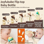PPSU Baby Bottle, Bottles for Breastfed Babies, Flip-top Anti-Colic Baby - Image 4