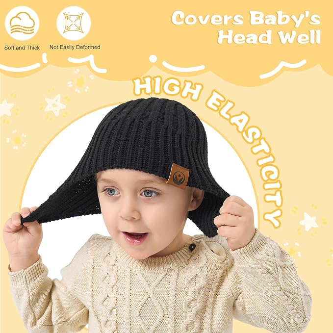 Baby Winter Hat Kids Knit Beanie - Image 3
