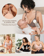 As Fairy Wireless Seamless Pumping Bra Hands Free Nursing Bra Wirefree Comfort - Image 6