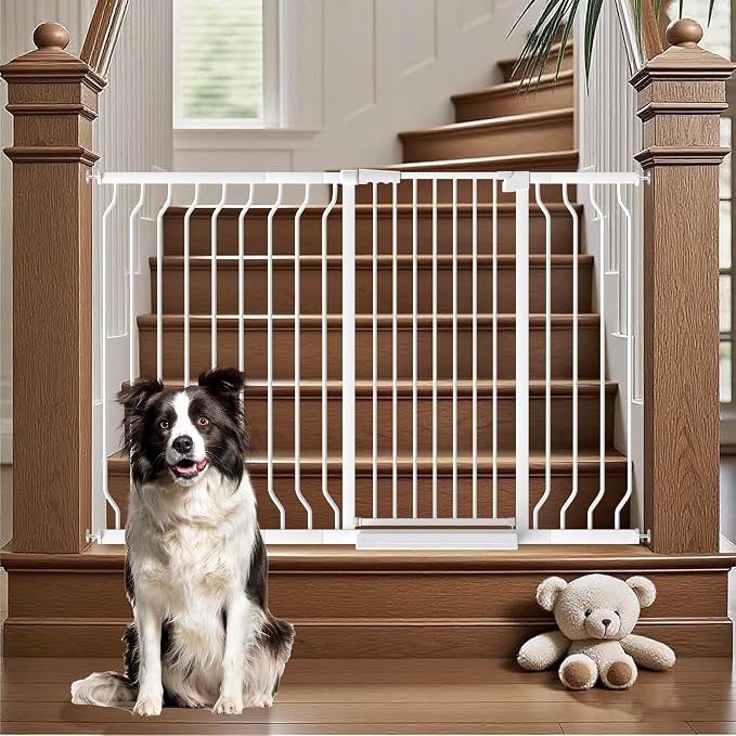 Extra Tall 40.55" Gate, 29.92-62.99" Extra Tall and Wide Dog Gate, Extra Wide by Foreng