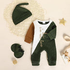 GRNSHTS Newborn Baby Boy Romper Coming Home Outfits Letter Print Bodysuit - Image 2