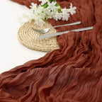 DOLOPL Thanksgiving Table Runner Fall Cheesecloth Table Runner 13.3ft - Image 5