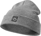Baby Beanie Knit Ski Hat with Cute Face - Image 2