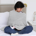 Nursing Cover for Breastfeeding, 360°Full Coverage Nursing Poncho, Rayon Soft & - Image 6
