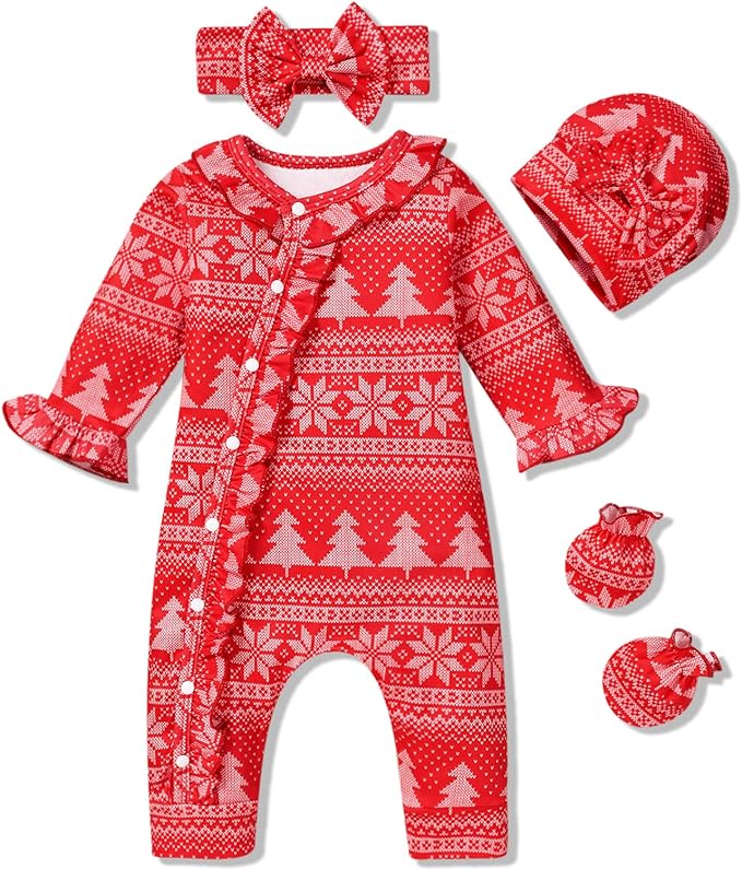 Aalizzwell Baby Girls Romper Outfit Fall Winter Clothes by Aalizzwell