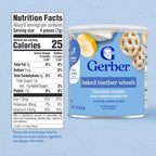 Gerber Baked Teether Wheels, Banana Cream Crunchy Teether Snack, Baby Crackers - Image 2