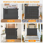 55 Inch Retractable Baby Gates Extra Wide, 41 Inch Reinforced Extra Tall Gate - Image 8
