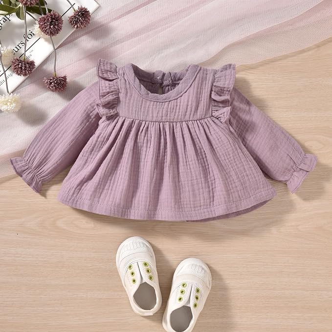 HINTINA Infant Baby Girl Long Sleeve Fall Winter Outfits - Image 5