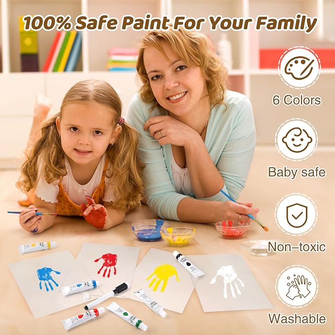 Family Handprint Kit, Hand Prints Keepsake Frame, DIY Craft Gift - Image 4