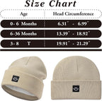 MaxNova 2 Pack Baby Beanie Fleece Lined Knit Toddler Hat - Image 7