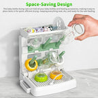 Baby Bottle Drying Rack for 6 Bottles, Vertical Cup Drying Holder, Space Saving - Image 3
