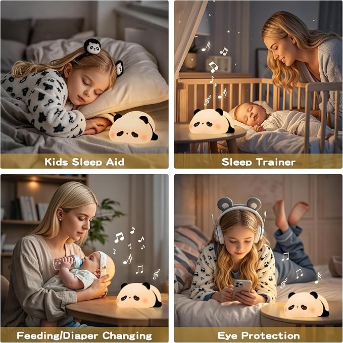 Panda Night Light with White Noise, Sound Machine - Image 6