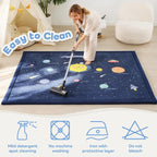 1.3" Thick Educational Baby Floor Play Mat 79x118, Basic Padded Memory Foam - Image 3