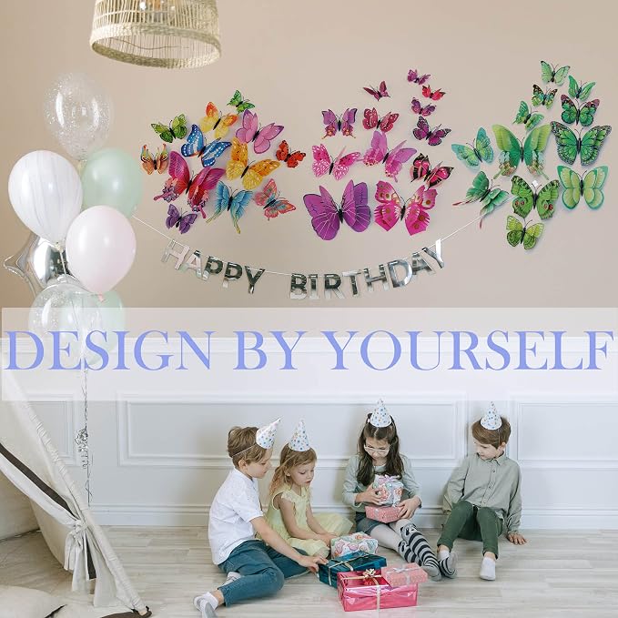 Butterfly Wall Decor 24/48 PCS, 3D Butterflies Stickers - Image 5