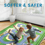 1.3" Thick Educational Baby Floor Play Mat 59x79, Basic Padded Memory Foam Kids - Image 5