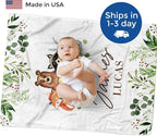 MDPrints Personalized Woodland Baby Blankets - Image 2