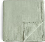 mushie Muslin Baby Swaddle Blanket | 100% Organic Cotton by mushie