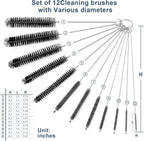 Straw Cleaner Brushes Sets, 12 Pieces 8.2 Inch Botthle Cleaning Brush and Nylon - Image 8