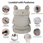 Rainbow Baby Carrier Newborn to Toddler, Breathable Mesh Baby Carrier - Image 6
