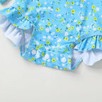 Infant Baby Girl Swimsuit One-Piece Long Sleeve Rash Guard - Image 6