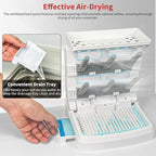 Baby Bottle Drying Rack for 6 Bottles, Vertical Cup Drying Holder, Space Saving - Image 4