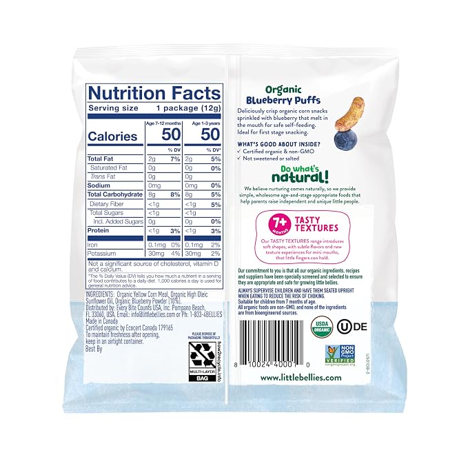 Little Bellies Organic Puffs Variety Pack - Image 3
