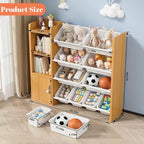 Toy Storage Organizer with 3 Shelves 1Lockers and 10 Bins, Toy Organizers - Image 2