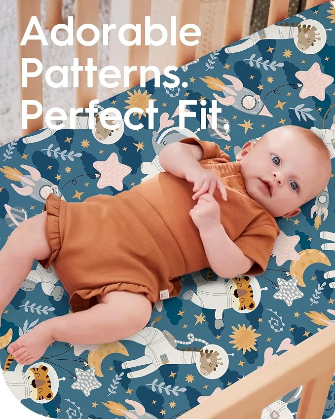 Premium Fitted Baby Boy Crib Sheets - Image 3