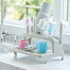 PopYum Seattle Gray Space Saving Drying Rack from 100% Recycled Bottles - Image 2