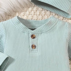Aalizzwell Newborn Baby Ribbed Romper - Image 3