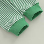 Toddler Baby Boy Fall Clothes Waffle Outfit Long Sleeve Color Blocking - Image 5