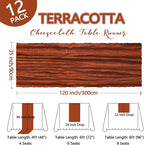 12 Pack Fall Table Runner Terracotta Cheesecloth 10Ft Gauze Burnt Orange Cheese - Image 2