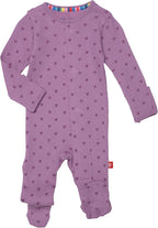 Magnetic Me Girls Modal Magnetic Baby Footie Pajamas | Silky Soft Modal Fabric by magneticme