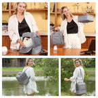NCVI Breast Pump Bag, Double Layer Removable Pump Bag - Image 7