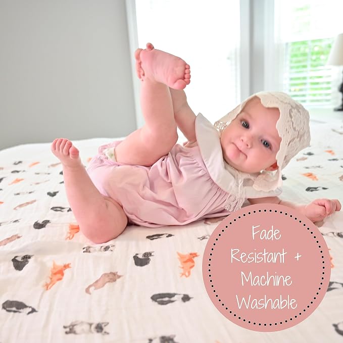 LollyBanks Swaddle Blanket for Boys and Girls, 100% Cotton Muslin Swaddle - Image 3