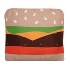 Lambs & Ivy Interactive 2-n-1 Soft Toddler Hamburger/Barbeque Pillow Play Set - Image 8