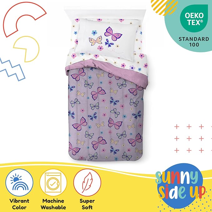 Sunny Side Up Butterfly Twin Comforter Set - Image 4