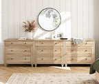 WAMPAT Oak Dresser for Bedroom - Image 3