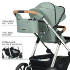 Beberoad Love RX 3-in-1 Baby Stroller, Toddler Stroller, Foldable Infant - Image 6