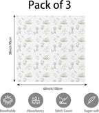 Muslin Swaddle Blankets for Newborn, 3 Pack Breathable Soft Receiving Blanket - Image 5