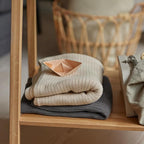 Knitted Organic Cotton Baby Blanket- Swaddle Blanket - Image 8