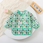 3 Pcs Waterproof Long Sleeves Baby Bibs Weaning Smock Bib 3-24 Months - Image 3