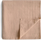 mushie Muslin Baby Swaddle Blanket | 100% Organic Cotton by mushie