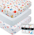 GROW WILD Nautical & Ships Baby Crib Sheets by %E2%80%8EGrowWild