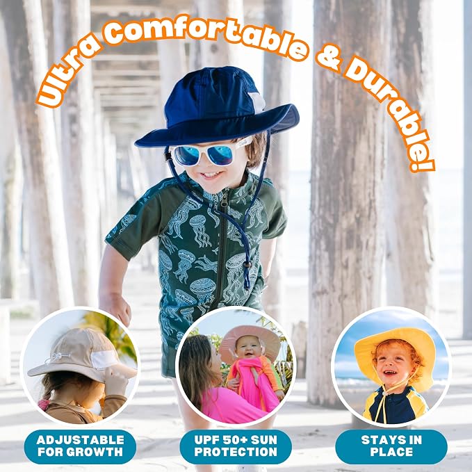 SwimZip Wide Brim Sun Hat | UPF 50+ Protection - Image 6