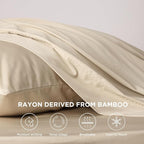Bedsure Cooling Sheets Twin XL, Rayon Derived from Bamboo, Breathable & Soft - Image 2