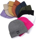 MaxNova 2 Pack Baby Beanie Fleece Lined Knit Toddler Hat - Image 5