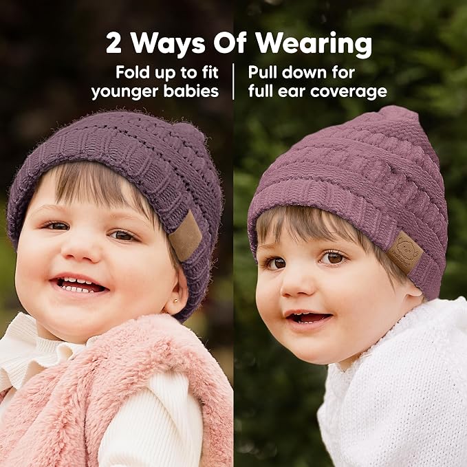3-Pack Baby Beanies for Boys, Girls - Image 3